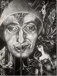 Portrait of Richard Matouschek: Self-portrait